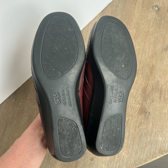 SAS Tripad Comfort Burgundy Leather Dream Loafers Shoes Slip-On Women's 8.5 W - Picture 8 of 16